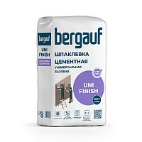 UNI FINISH, 25 кг, Базовая универсальная цементная шпаклёвка, Bergauf – ТСК Дипломат